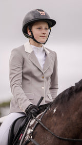 Kids Equestrian Competition Jacket - Light Grey