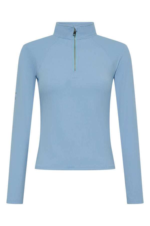 Equestrian Long Sleeve Sports Top -  Sky Blue