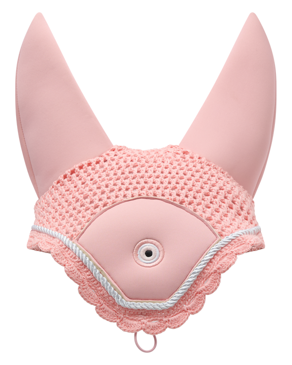 Evil Eye Ear Bonnet Pink