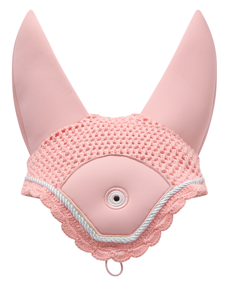 Evil Eye Ear Bonnet Pink