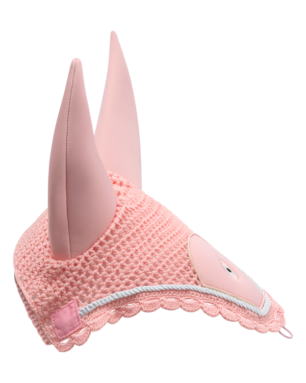 Evil Eye Ear Bonnet Pink