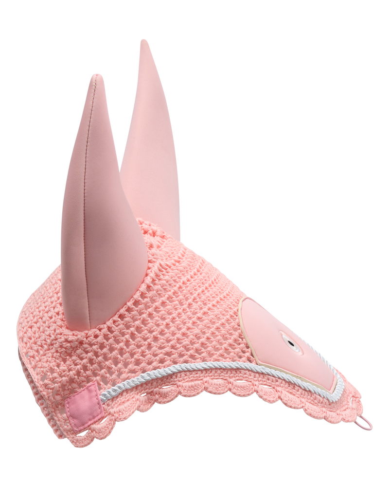 Evil Eye Ear Bonnet Pink