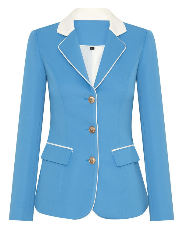 Kids Equestrian Competition Jacket - Celestial Blue