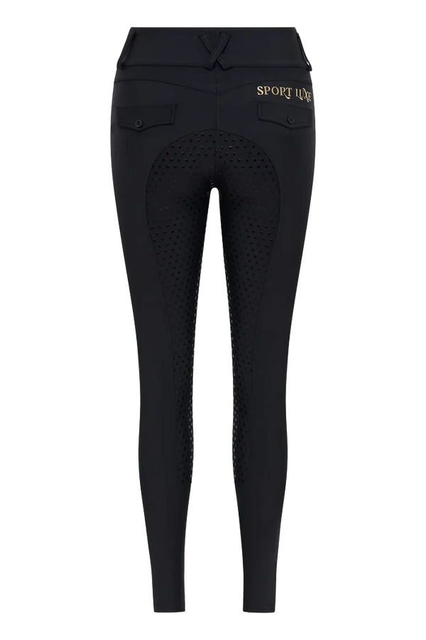 Technical Equestrian Leggings - Black