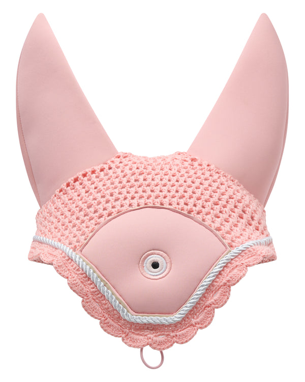 Evil Eye Ear Bonnet Pink