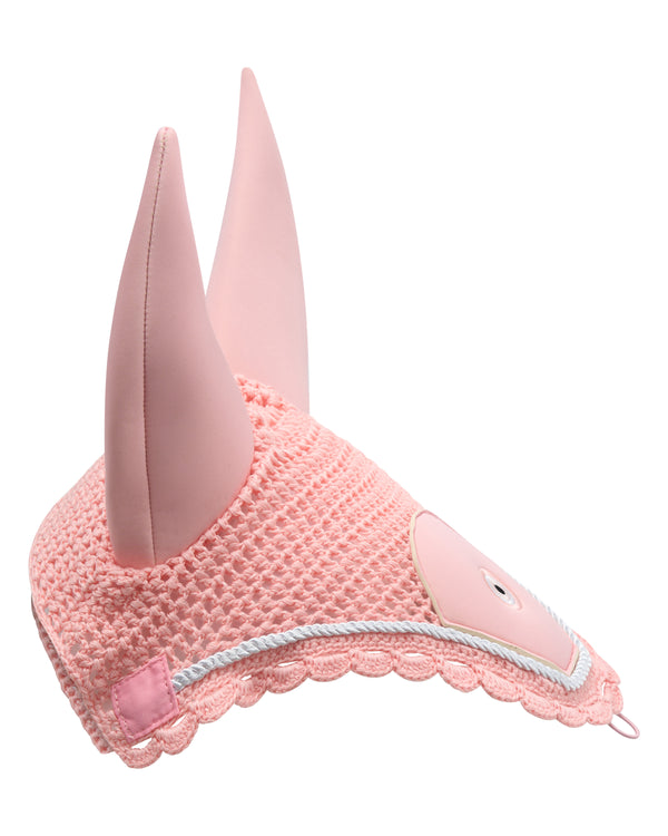 Evil Eye Ear Bonnet Pink
