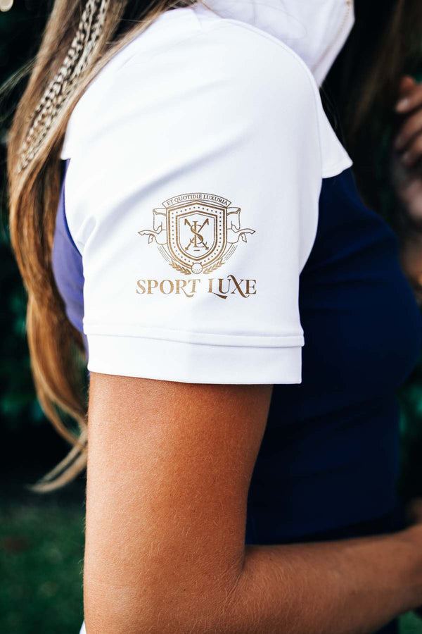 Equestrian Competition Baselayer - White & Navy