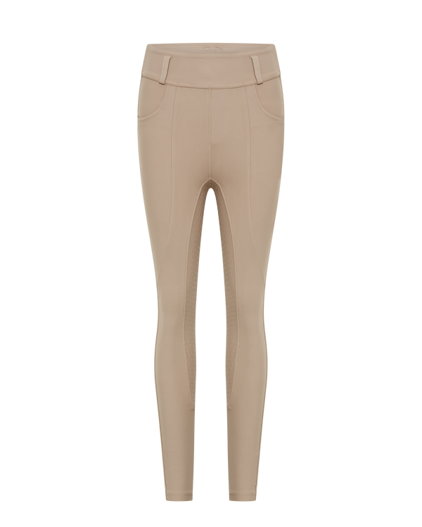 Technical Equestrian Leggings - Natural