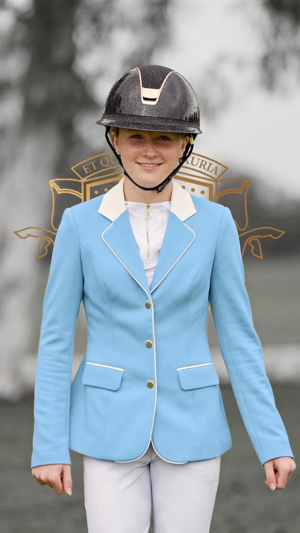 Kids Equestrian Competition Jacket - Celestial Blue