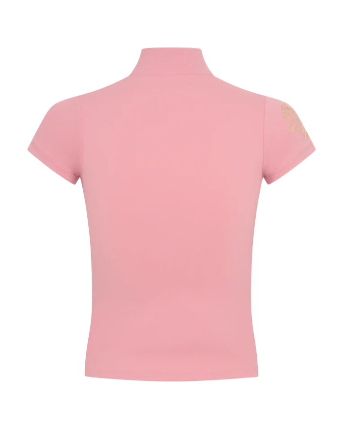 Kids- Short Sleeve Equestrian Baselayer - Pink