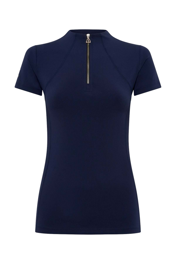 Short Sleeve Equestrian Baselayer- Navy