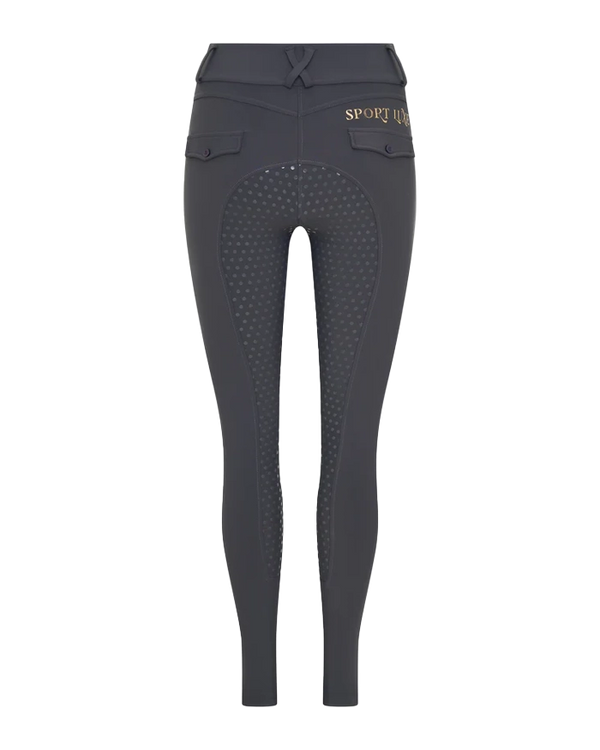 Technical Equestrian Leggings - Charcoal