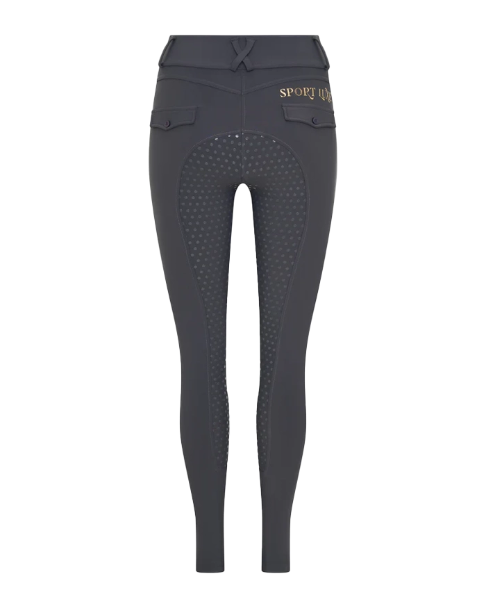 Technical Equestrian Leggings - Charcoal